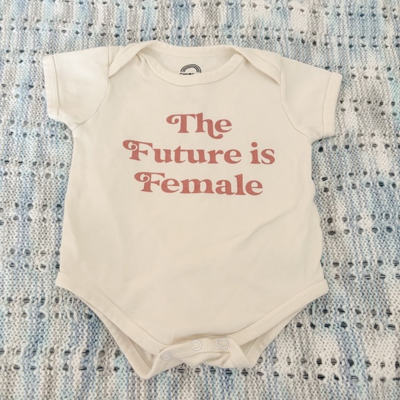 🏷️ Emerson And Friends 6-12M Future is Female Cotton Bodysuit - Picture 1 of 3